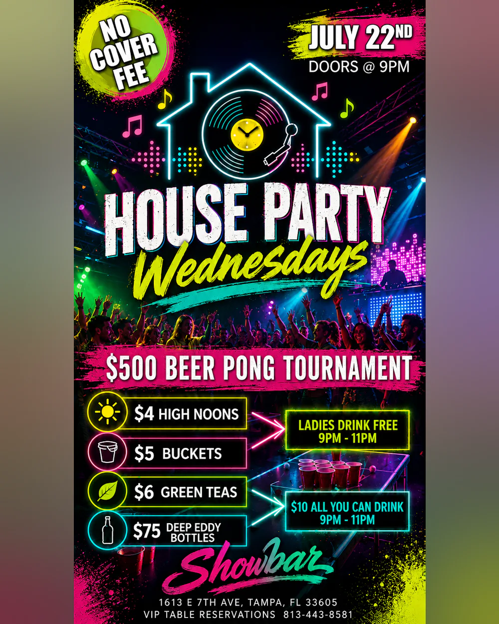 House Party Wednesdays: $500 Beer Pong Tournament - 7/22/26