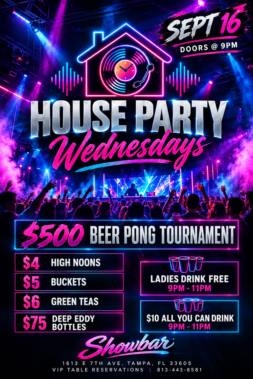 House Party Wednesdays: $500 Beer Pong Tournament - 9/16/26