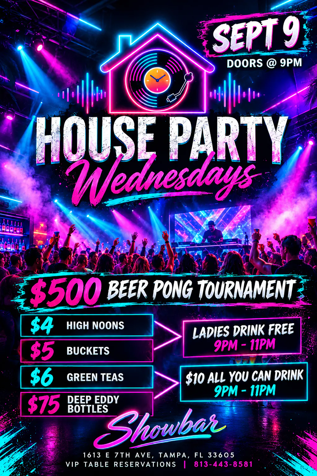 House Party Wednesdays: $500 Beer Pong Tournament - 9/9/26