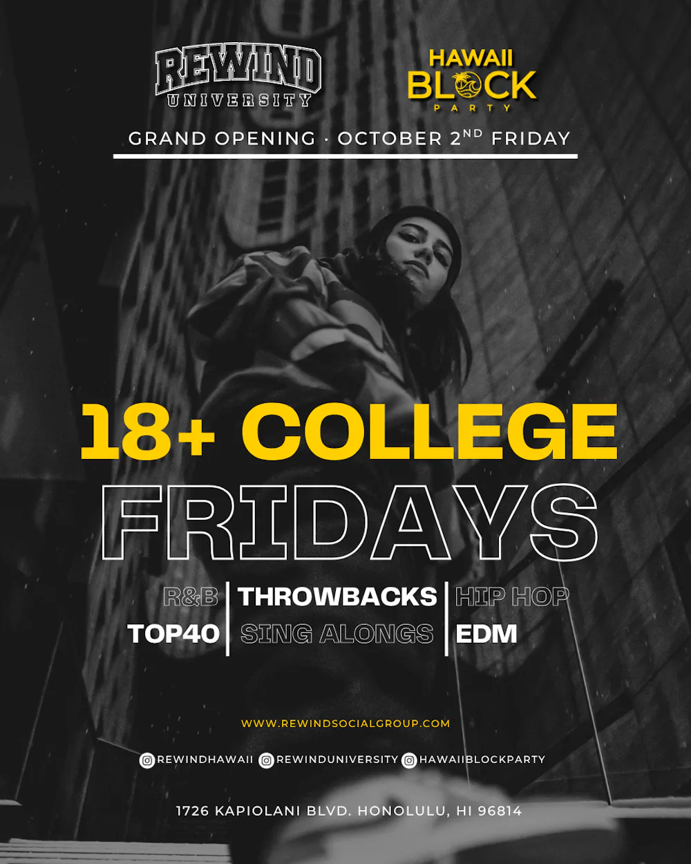 REWIND UNIVERSITY · 18+ | Velvet