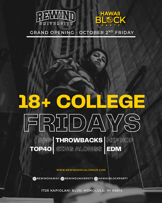 REWIND UNIVERSITY · 18+ | Velvet