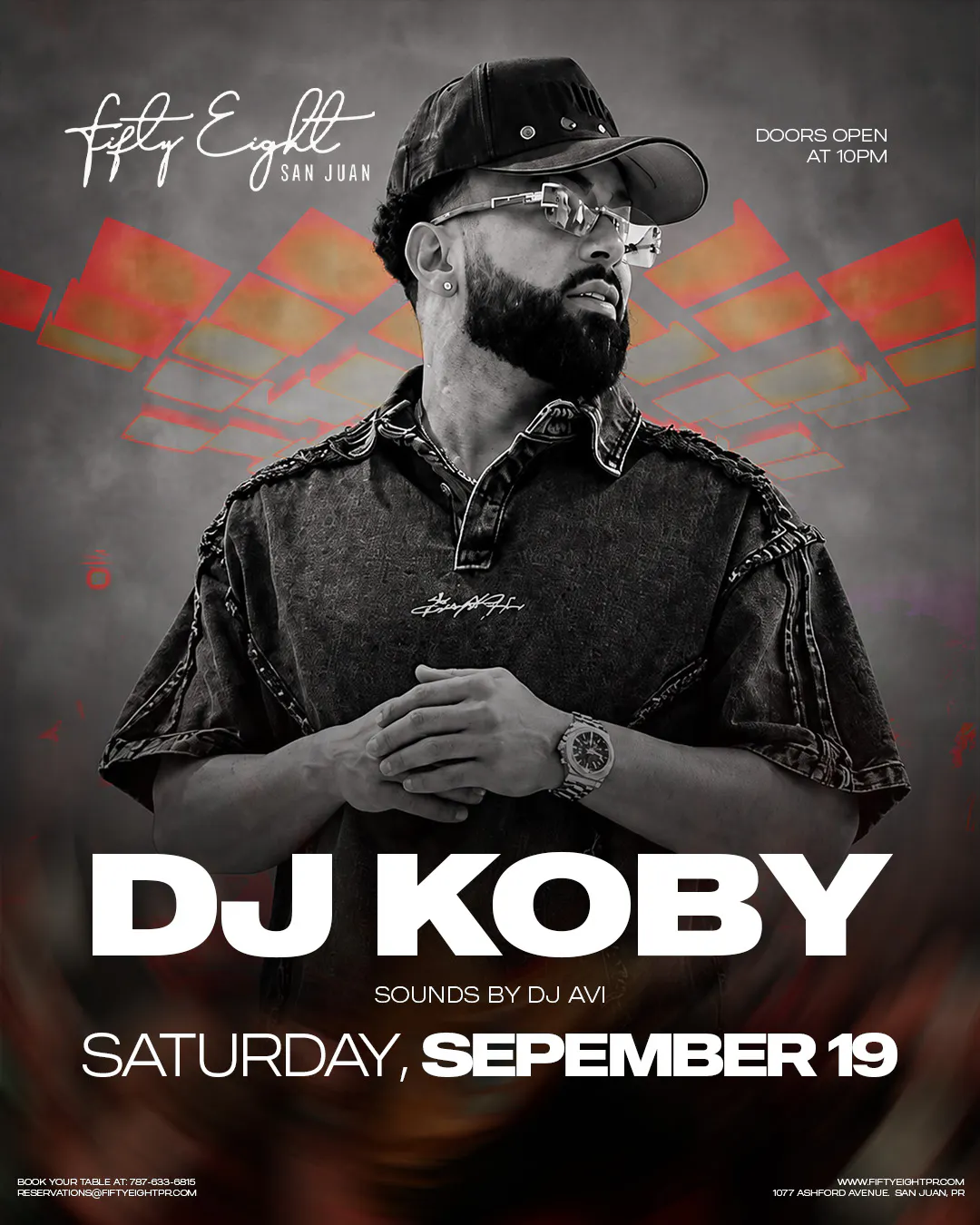 SATURDAY 09/19 | DJ KOBY | SOUNDS BY DJ AVI