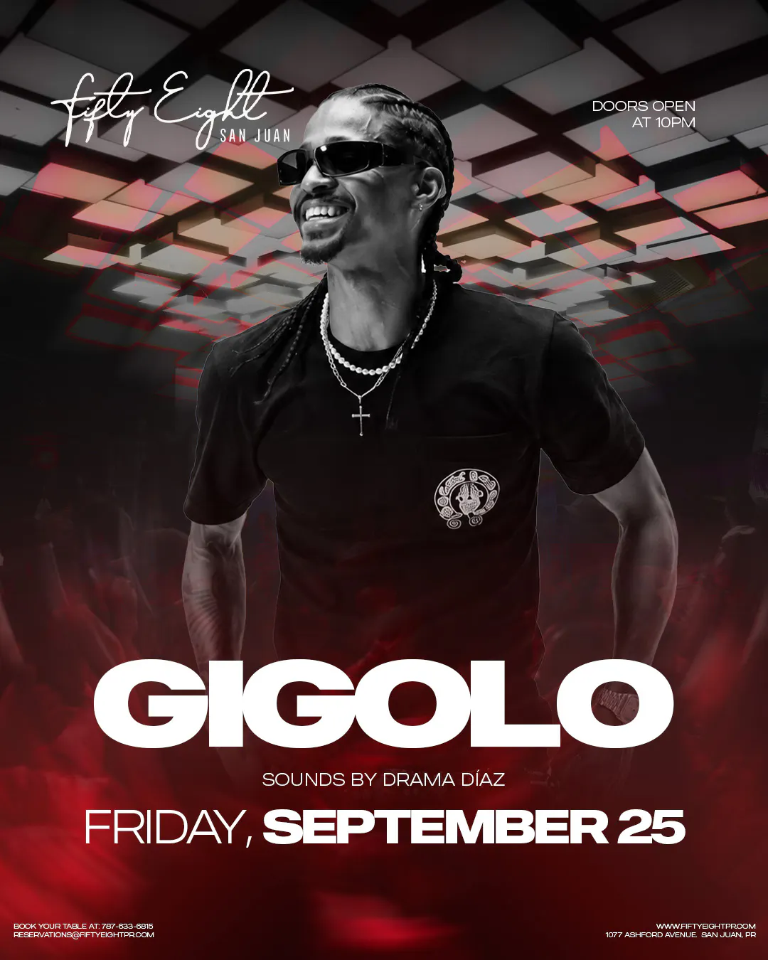 FRIDAY 09/25 | GIGOLO | SOUNDS BY DRAMA DIAZ