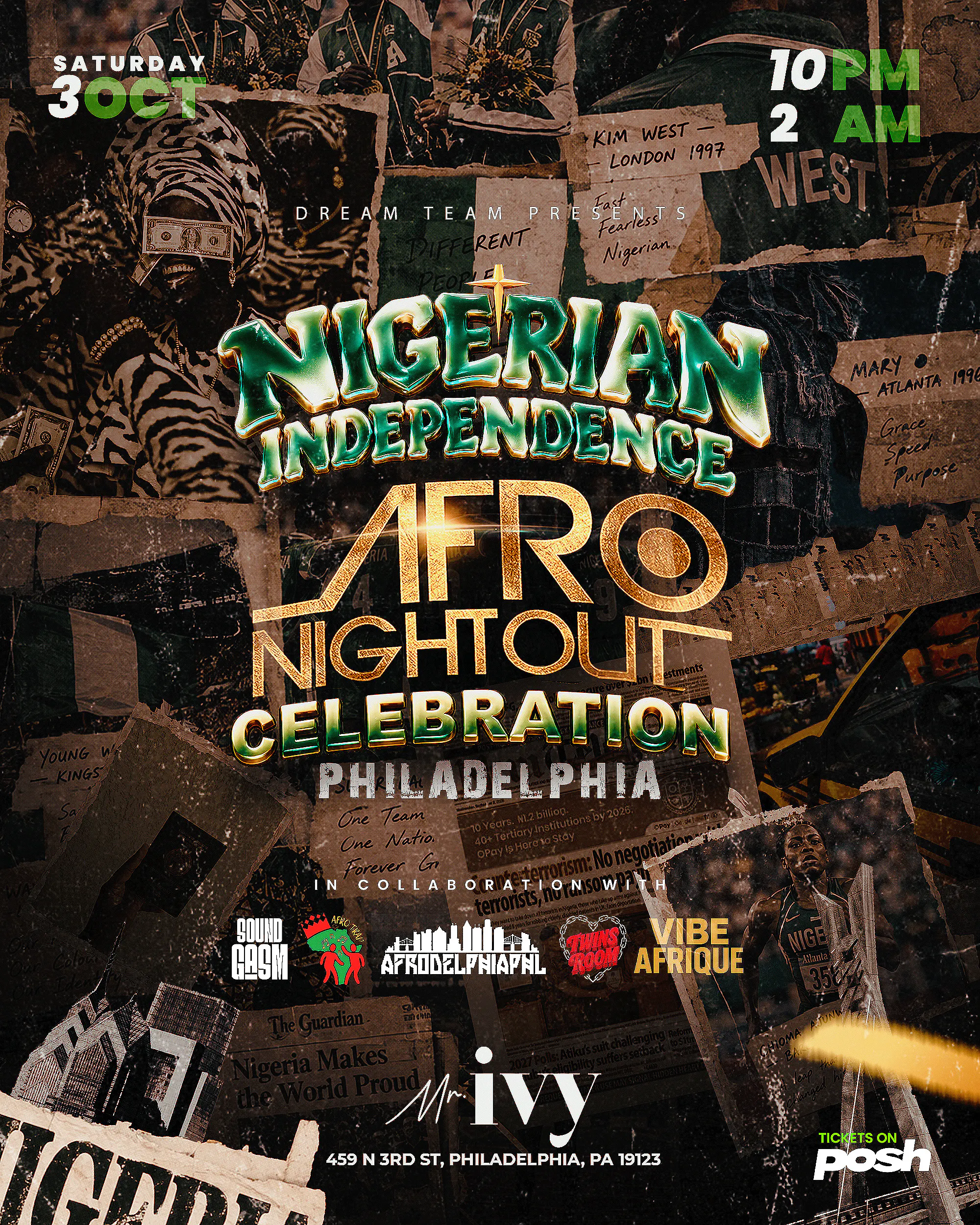 AFRO NIGHT OUT NIGERIAN INDEPENDENCE CELEBRATION x Mr. Ivy Saturday Night
