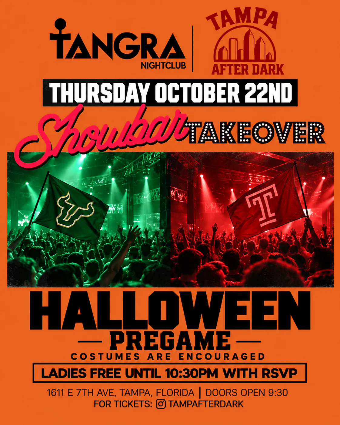 Showbar Takeover: Halloween Pre-Game - 10/22/26