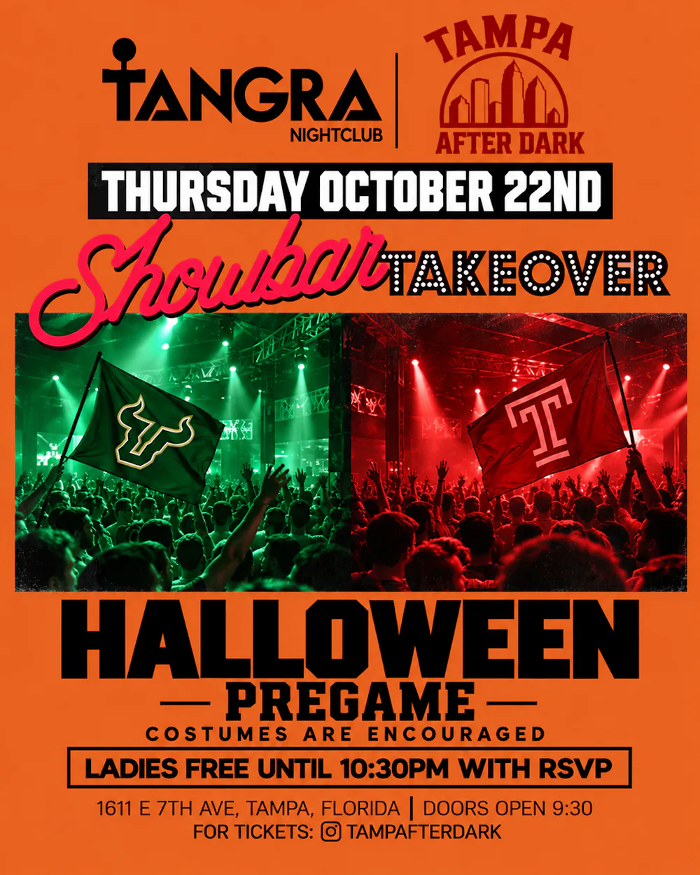 Showbar Takeover: Halloween Pre-Game - 10/22/26
