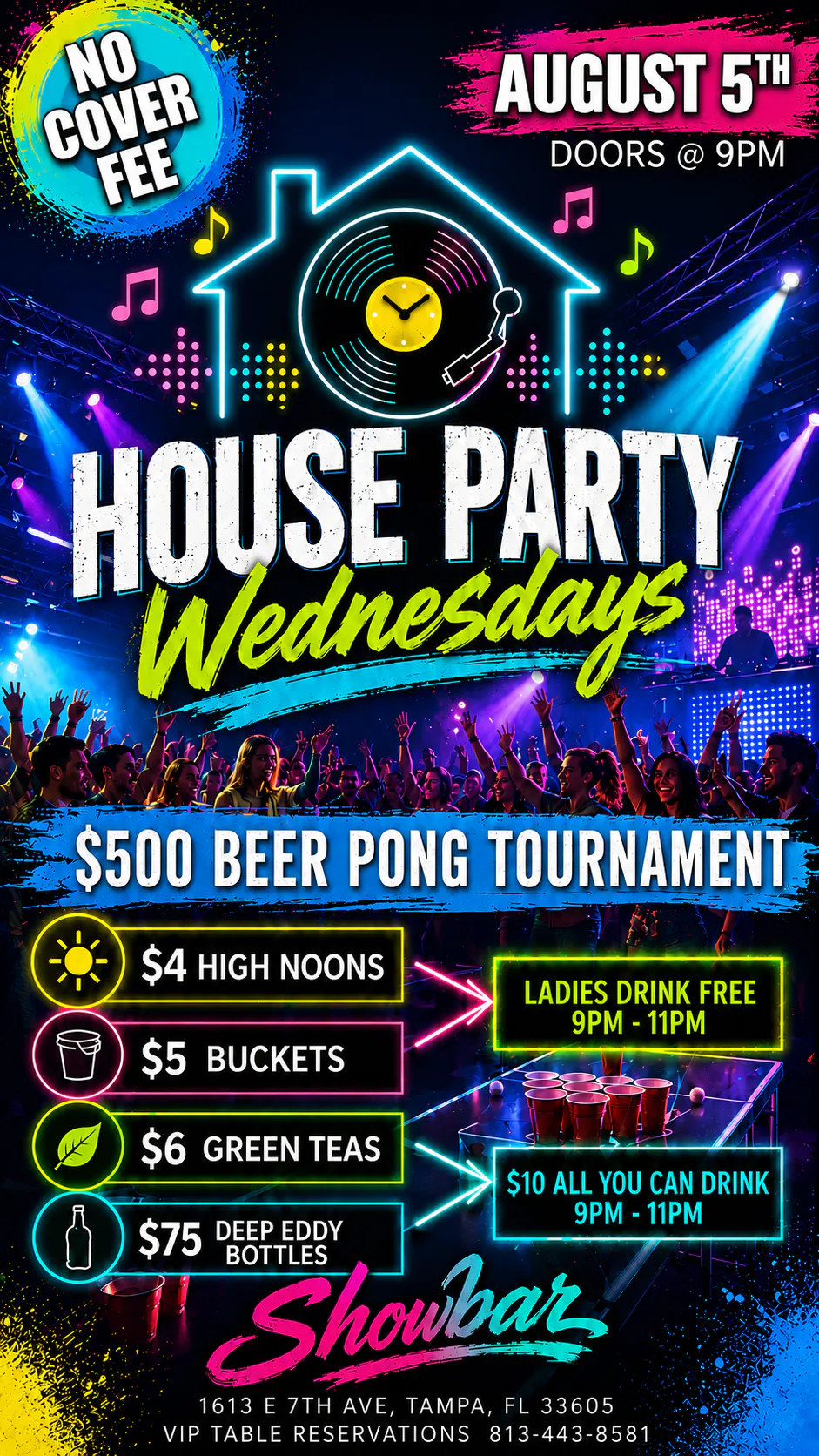 House Party Wednesdays: $500 Beer Pong Tournament - 8/5/26