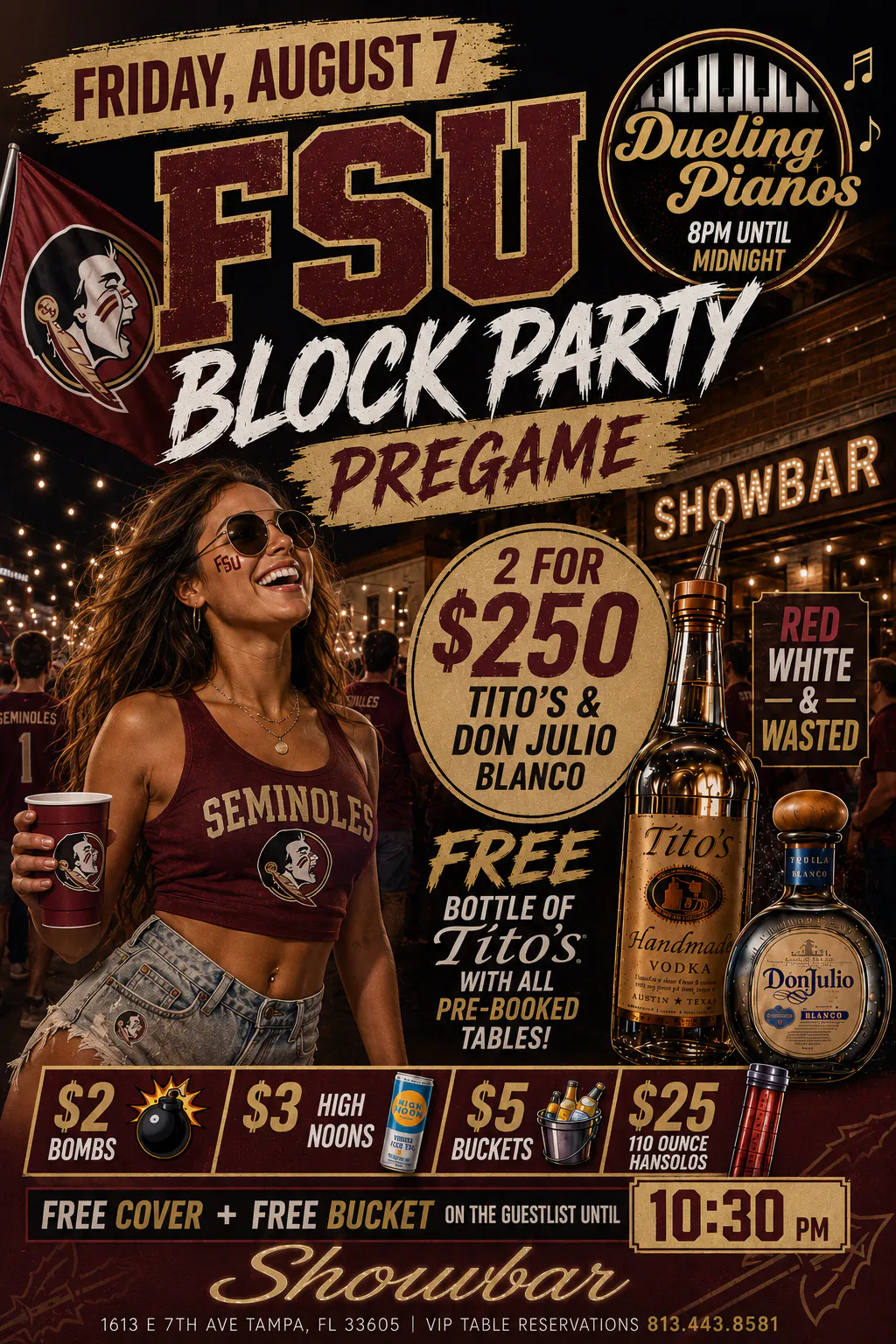Filthy Fridays: FSU Block Party Pre-Game  - 8/7/26