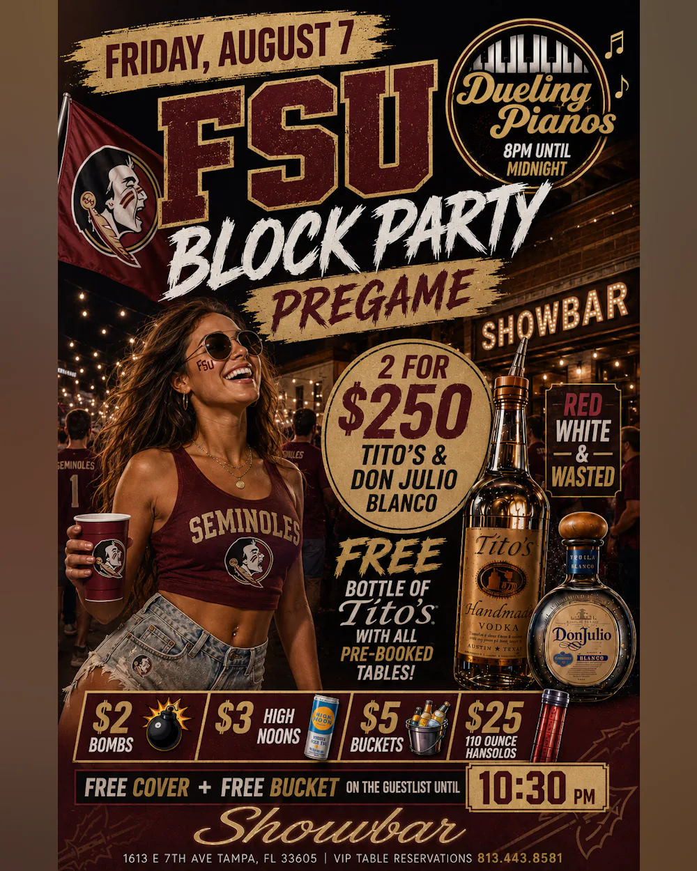 Filthy Fridays: FSU Block Party Pre-Game - 8/7/26