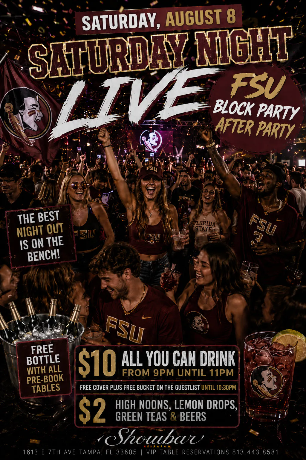 Saturday Night Live: FSU Block Party After Party - 8/8/26