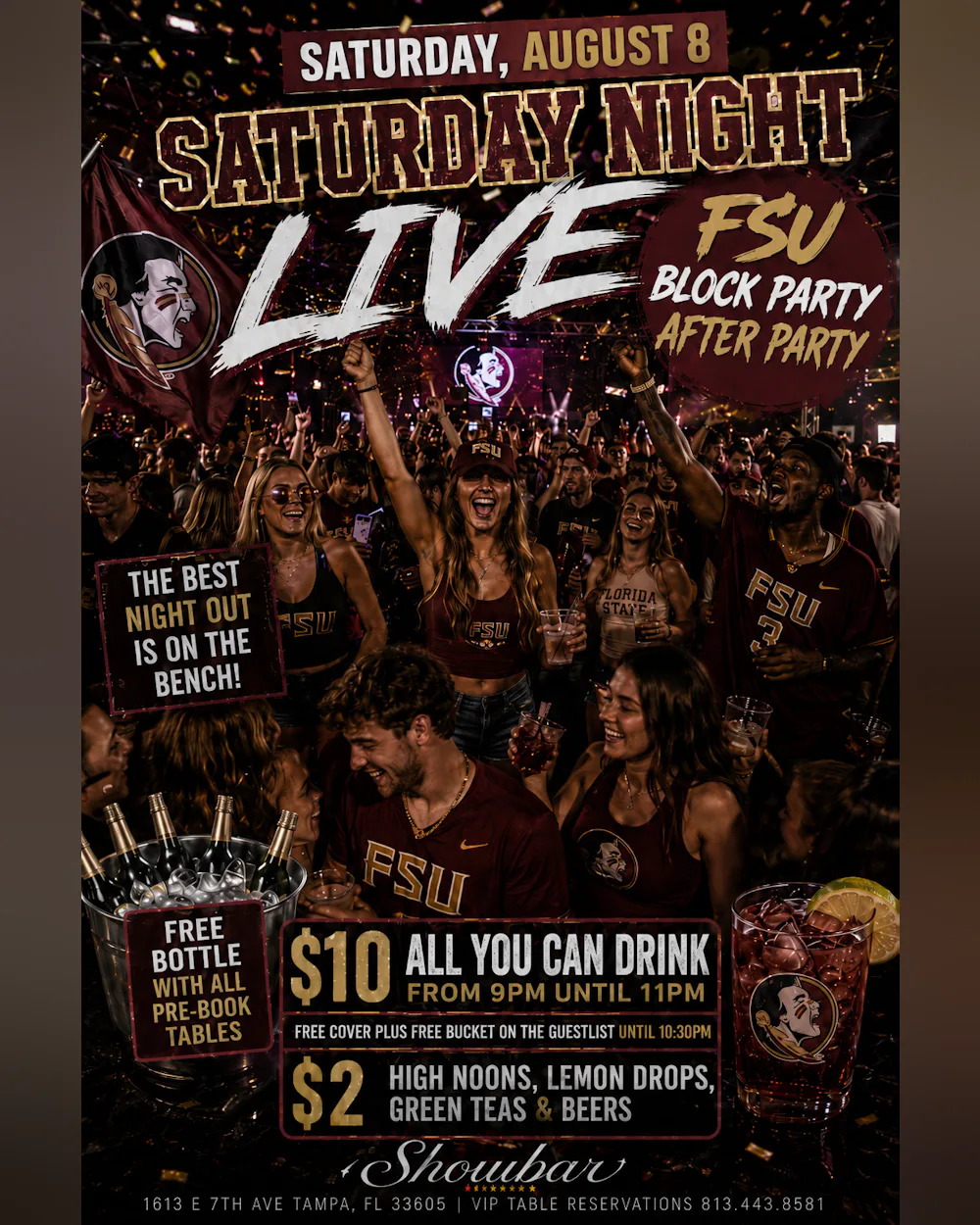 Saturday Night Live: FSU Block Party After Party - 8/8/26