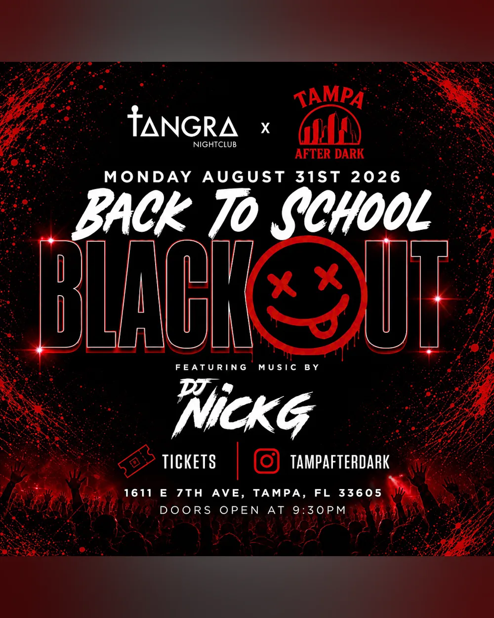 Back to School: BLACK OUT - 8/31/26