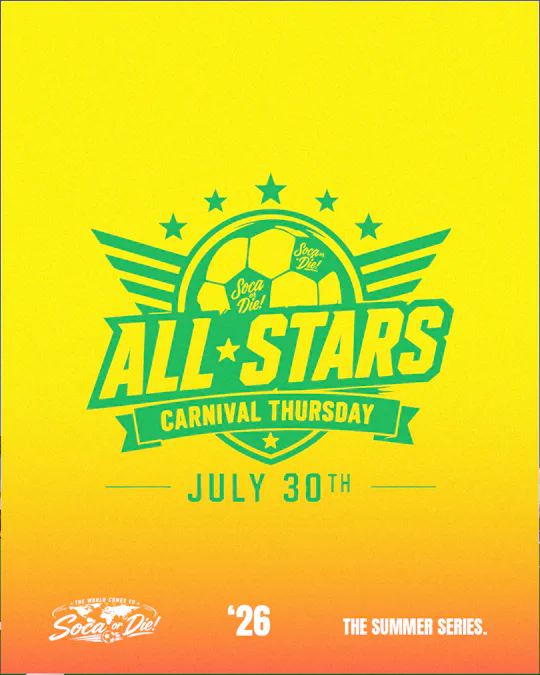 Soca or Die: All Stars - Carnival Thursday