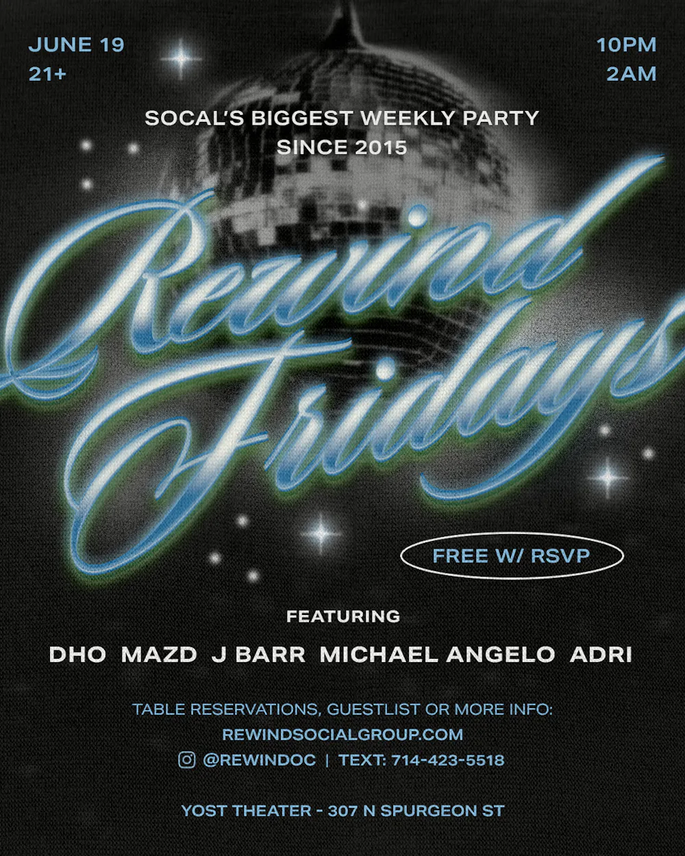 REWIND FRIDAYS · MAZD | Yost Theater