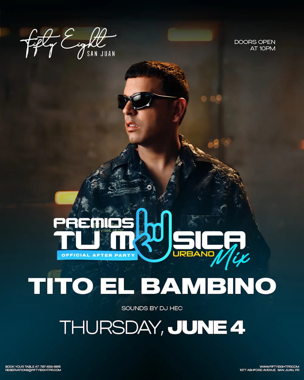 THURSDAY 06/04 | TITO EL BAMBINO PREMIOS TU MÚSICA URBANO OFFICIAL AFTER PARTY