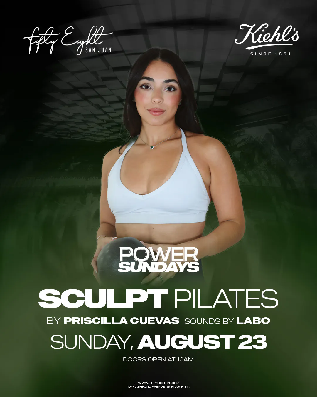 SUNDAY 08/23 | POWER SUNDAYS | SCULPT PILATES BY PRISCILA CUEVAS