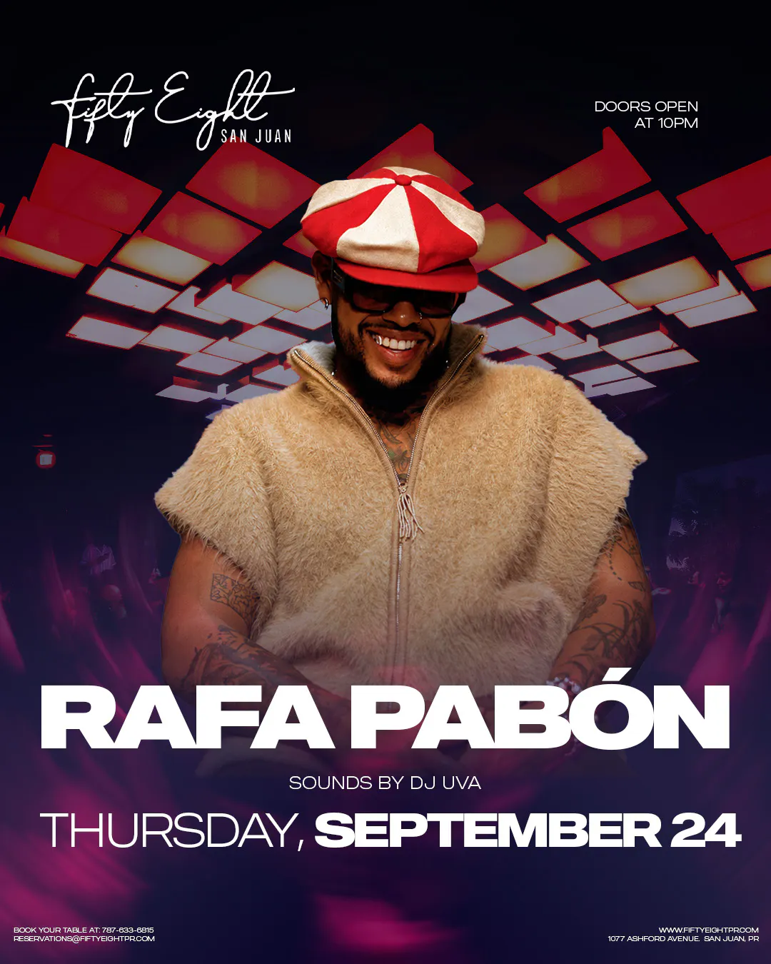THURSDAY 09/24 | RAFA PABÓN | SOUNDS BY DJ UVA
