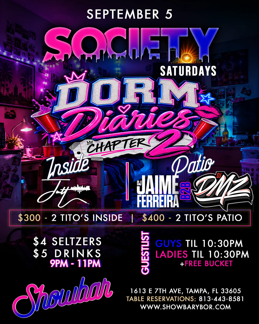 Society Saturdays: Dorm Diaries Chapter 2 - 9/5/26