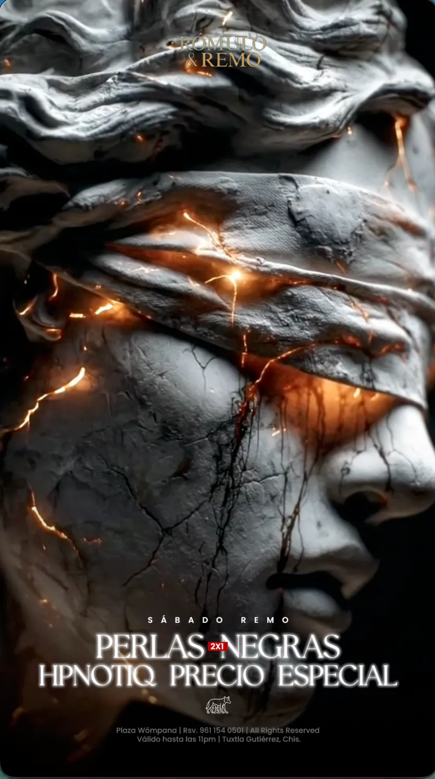 Rómulo & Remo: OBSIDIAN NIGHT Sábado 11 de Abril