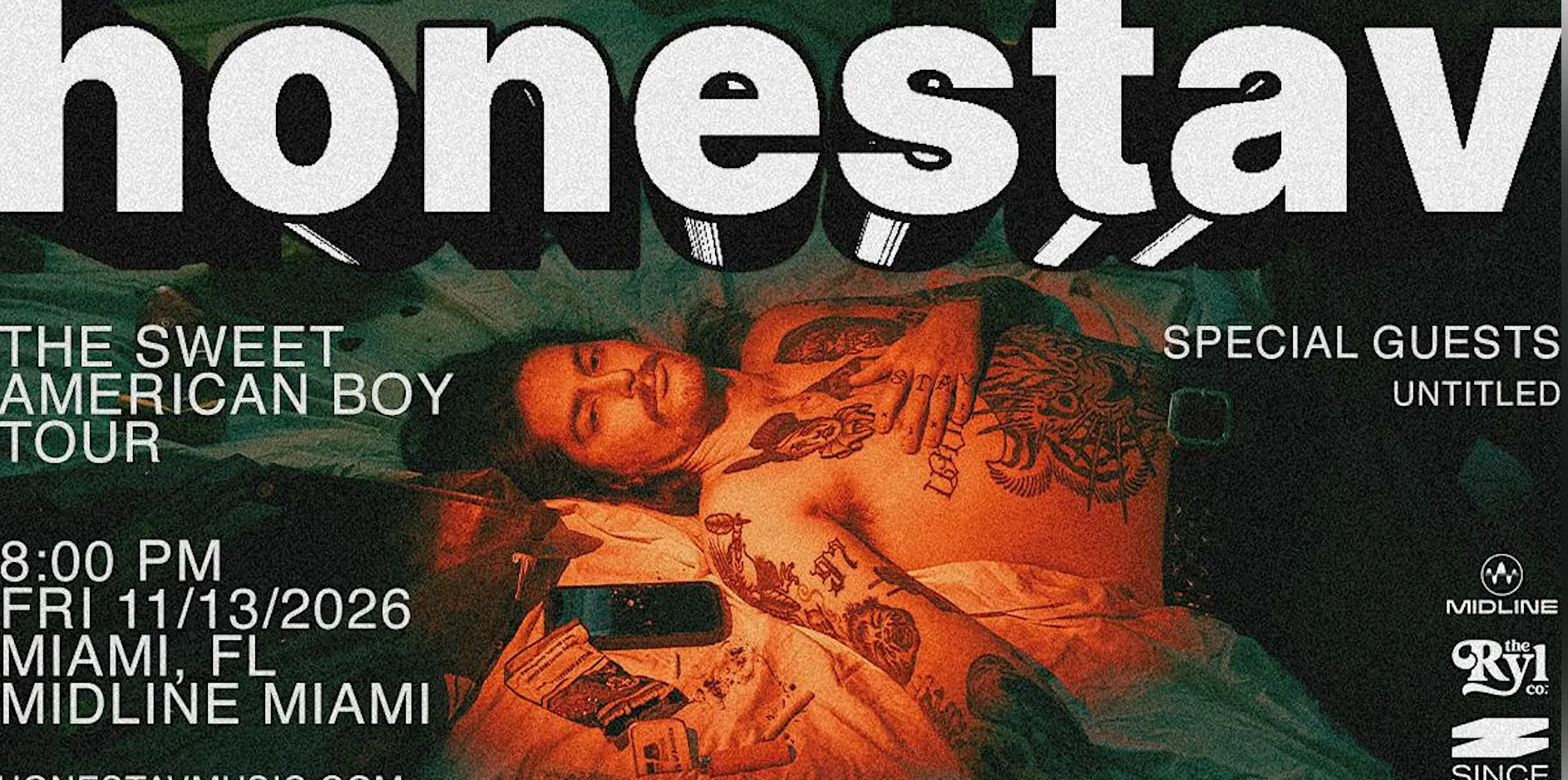 honestav - The Sweet American Boy Tour @ MIDLINE MIAMI