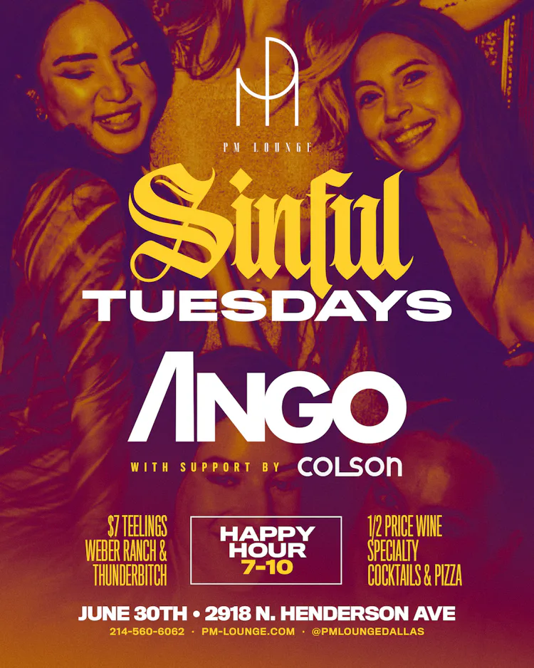 Sinful Tuesdays at PM Lounge