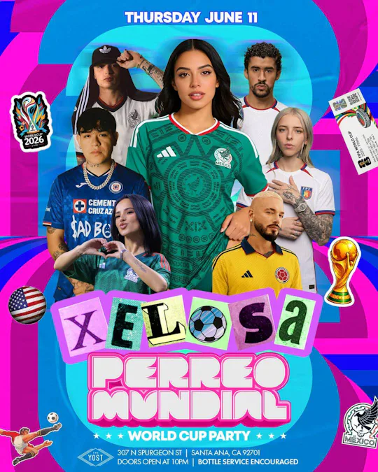 XELOSA PERREO MUNDIAL WORLD CUP PARTY @ YOSTTHEATER