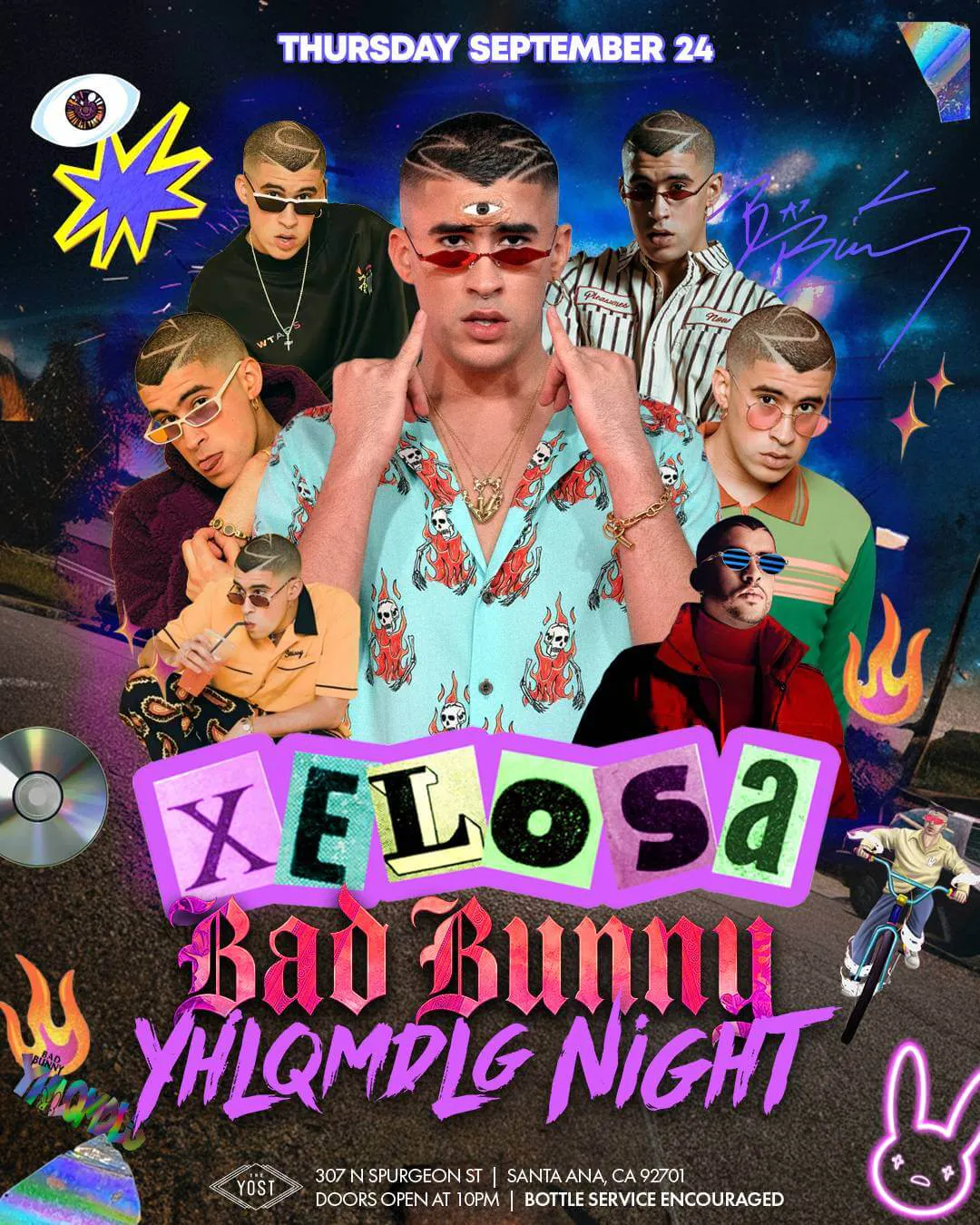 XELOSA BAD BUNNY YHLQMDLG NIGHT PARTY@ YOSTTHEATER