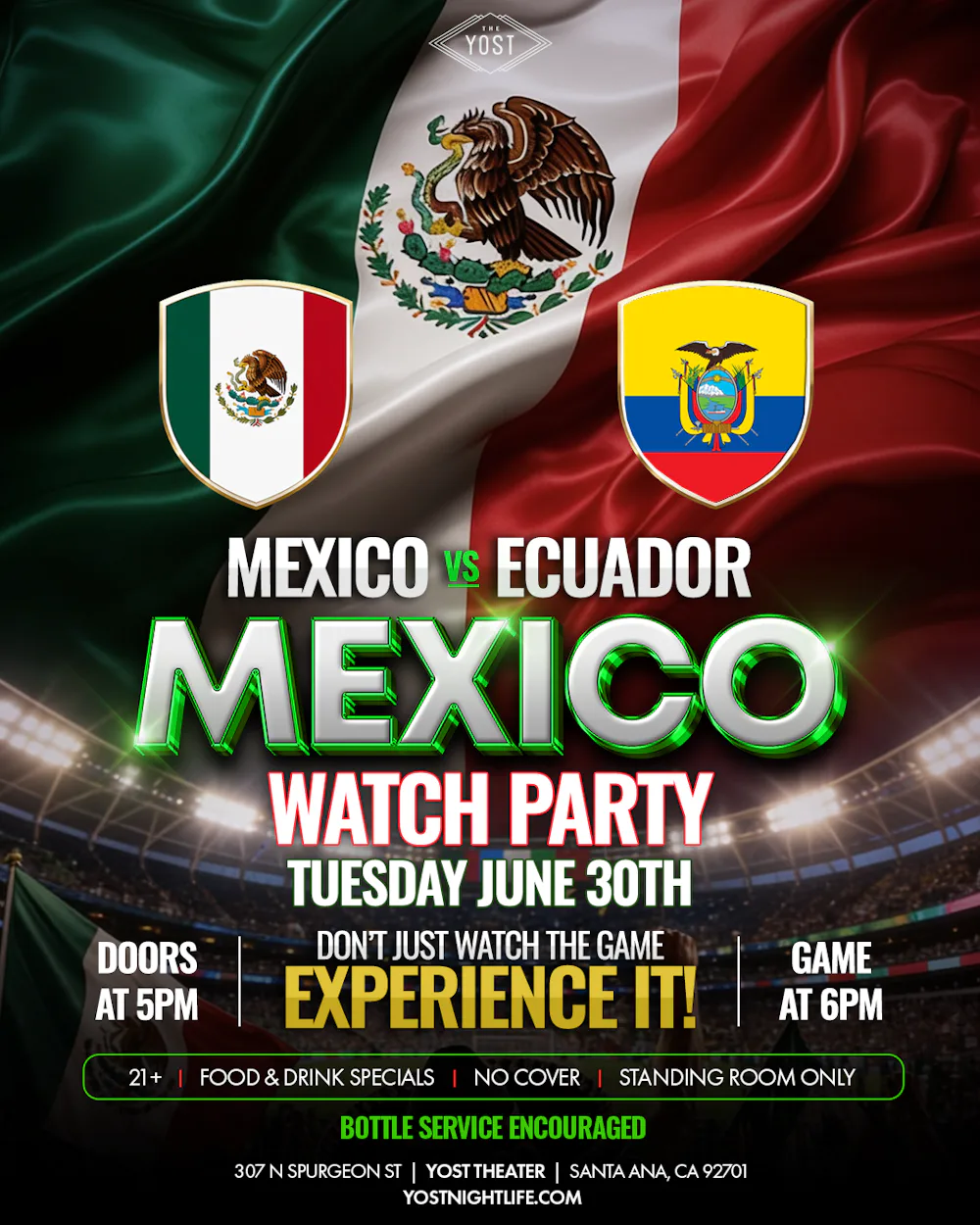 Mexico vs TBT Watch Party