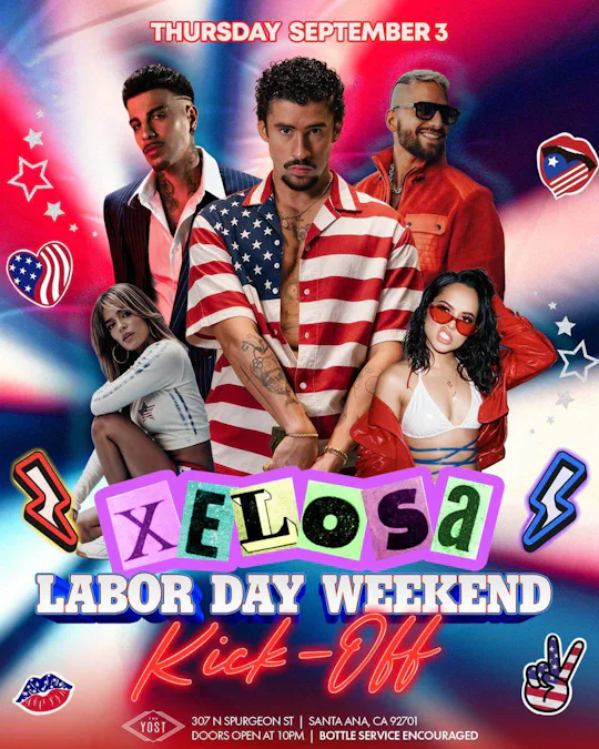 XELOSA LABOR DAY WEEKEND KICK-OFF PARTY@ YOSTTHEATER