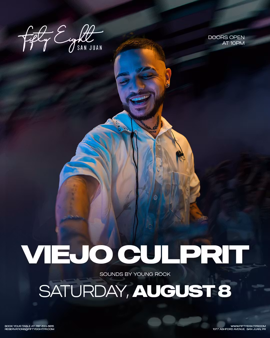 SATURDAY 08/08 | VIEJO CULPRIT | SOUNDS BY YOUNG ROCK
