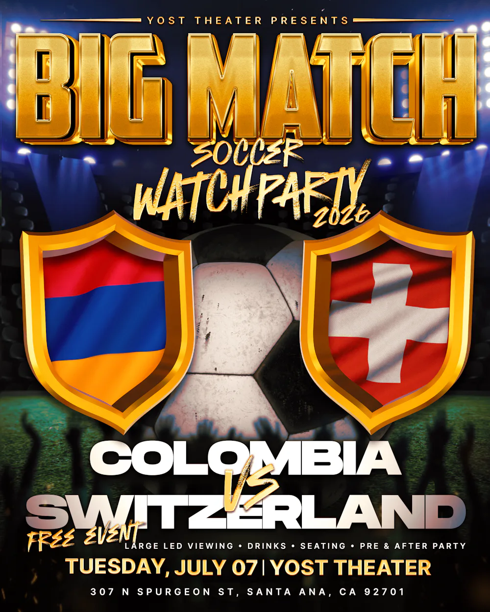 Colombia vs Switzerland