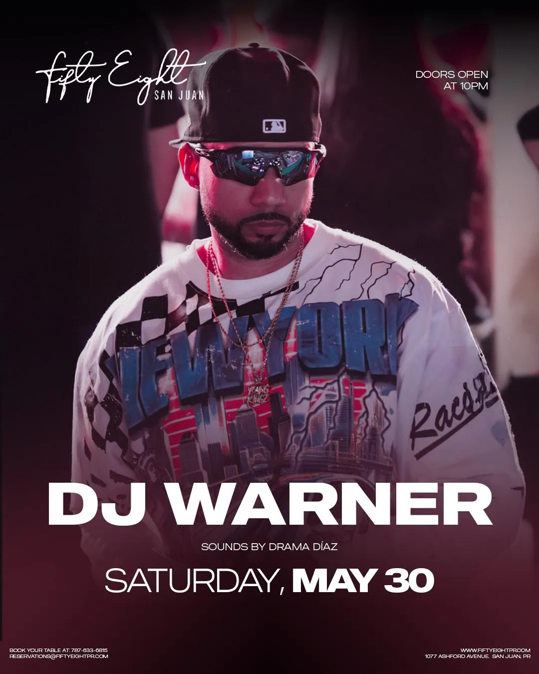 SATURDAY 05/30 | DJ WARNER | SOUNDS BY DRAMA DIAZ