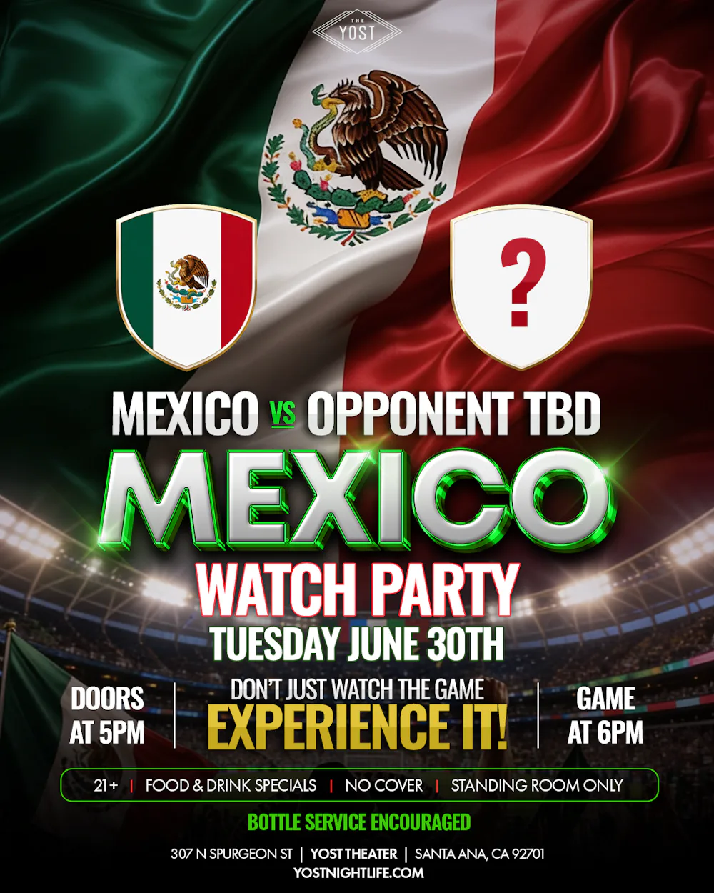 Mexico vs TBT Watch Party