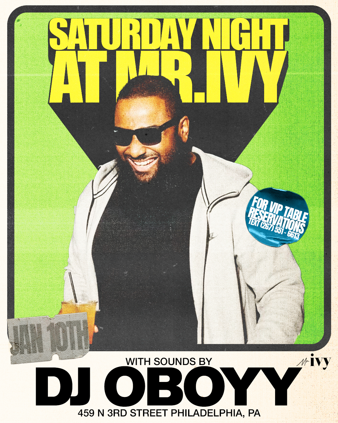 Saturday Night: DJ OBOYY x Mr. Ivy