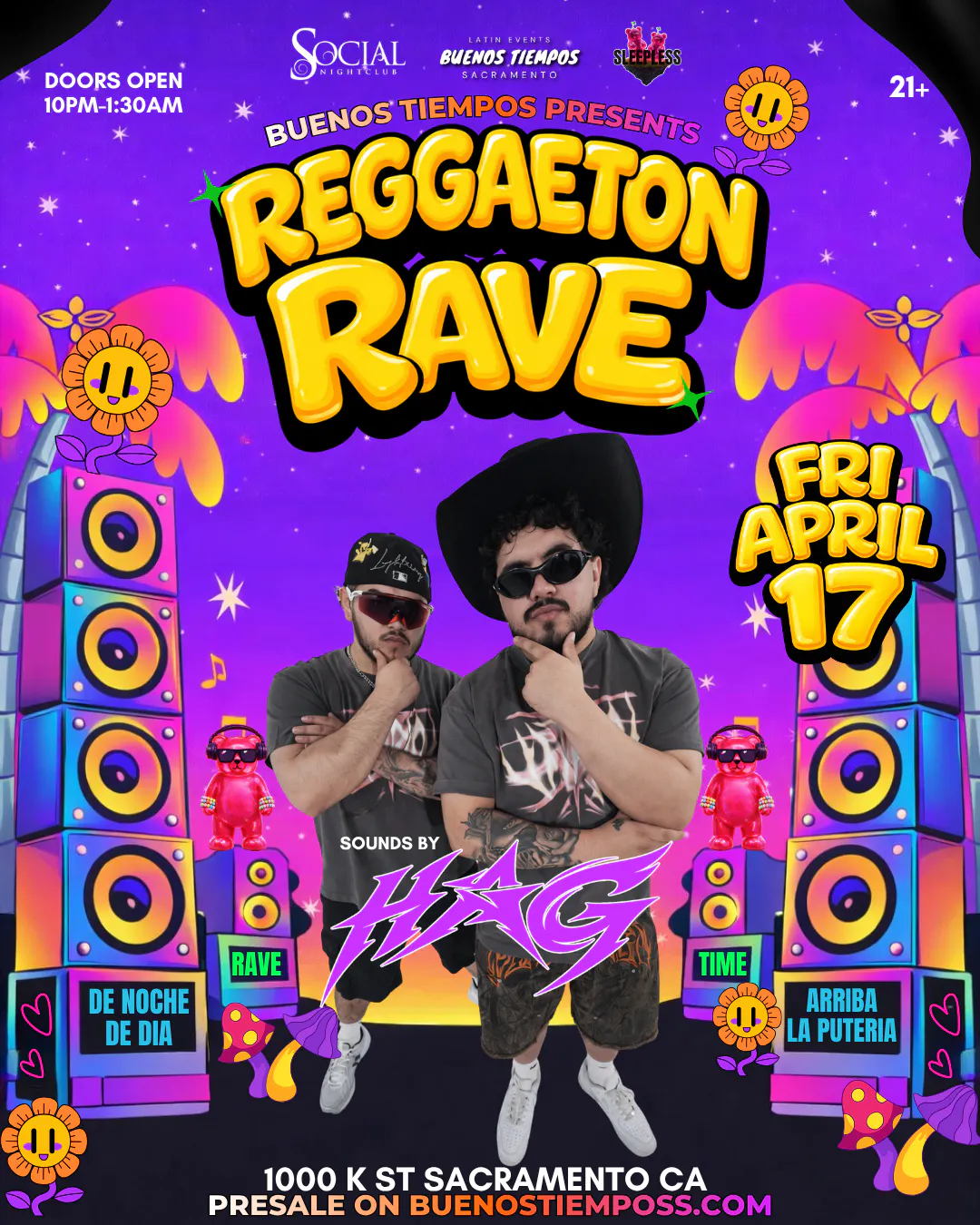 SOCIAL NIGHTCLUB PRESENTS: BUENOS TIEMPOS [REGGAETON RAVE ft. HAG MUSIC]