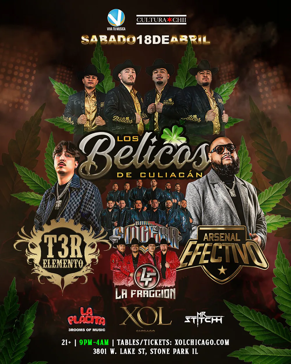 Los Belicos & Arsenal Efectivo & T3R Elemento