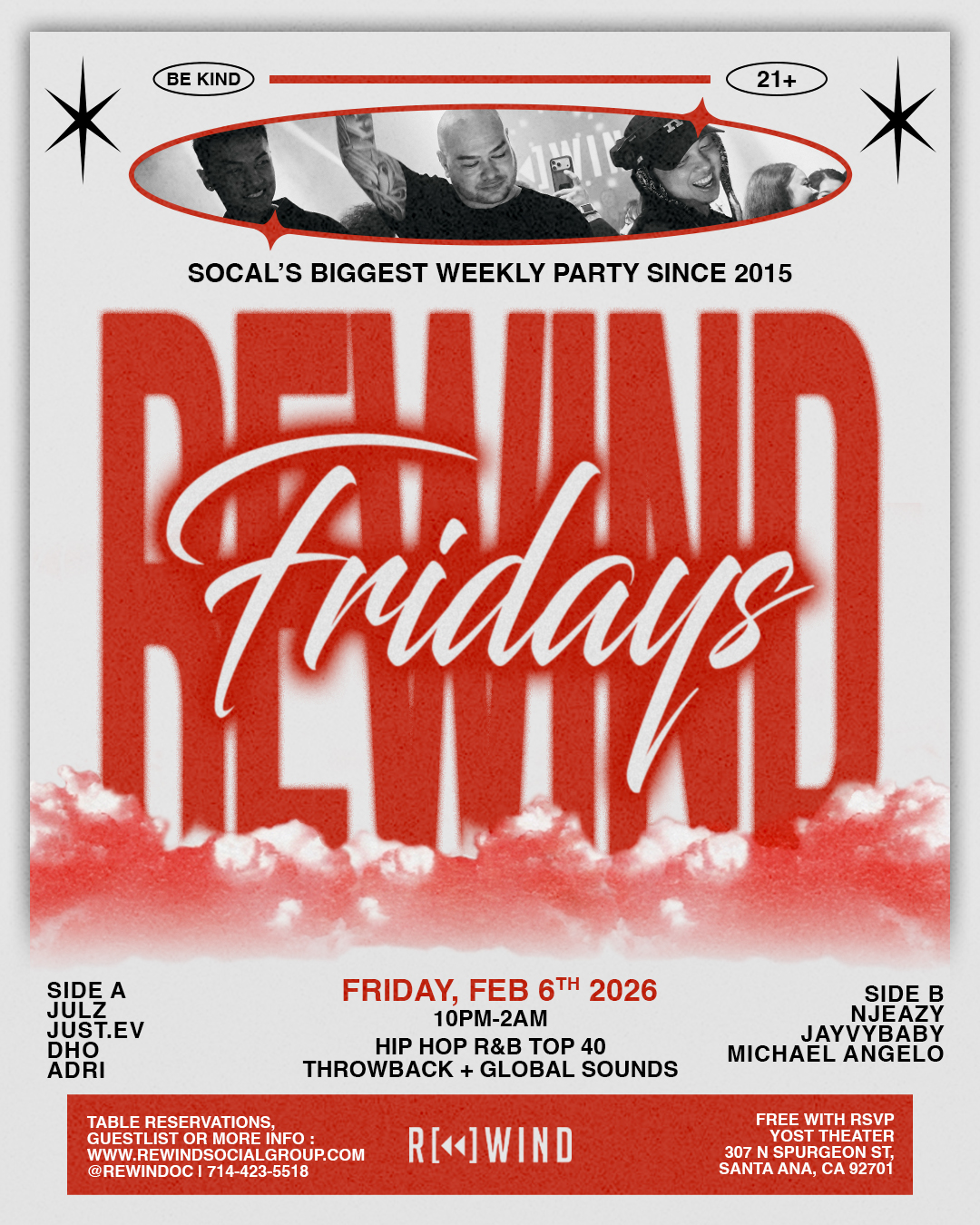 REWIND FRIDAYS • JULZ & JUST.EV | Yost Theater