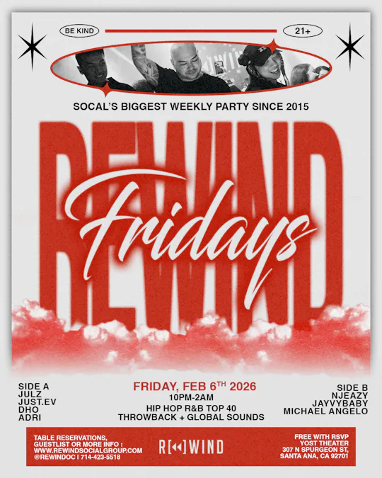 REWIND FRIDAYS • JULZ & JUST.EV | Yost Theater