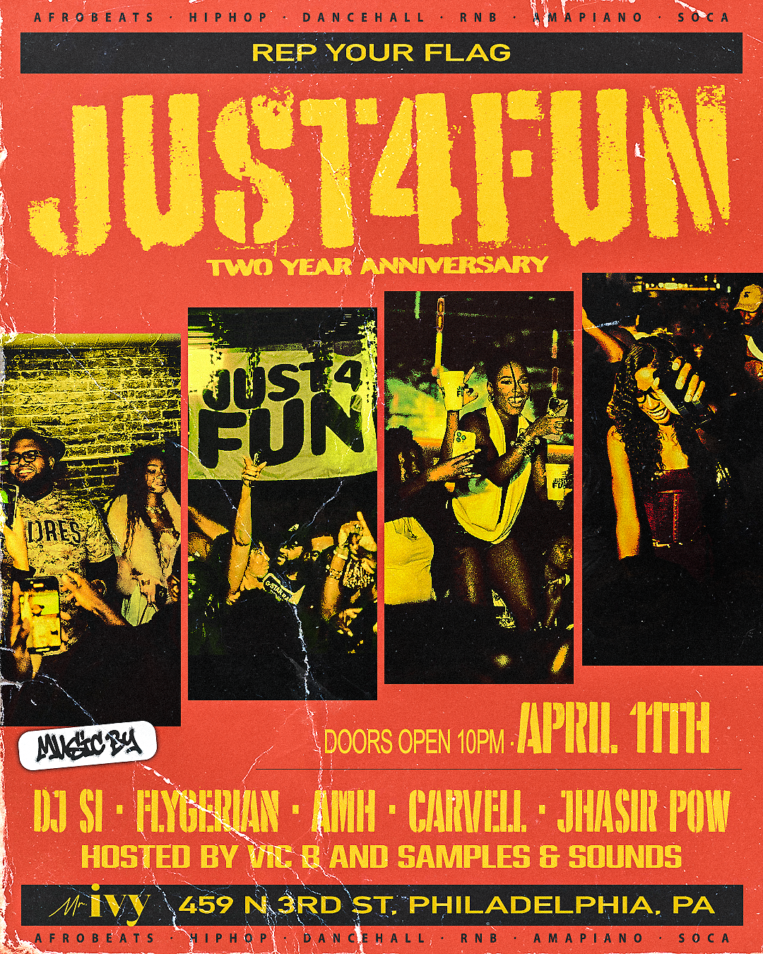 JUST 4 FUN x Mr. Ivy Saturday Night