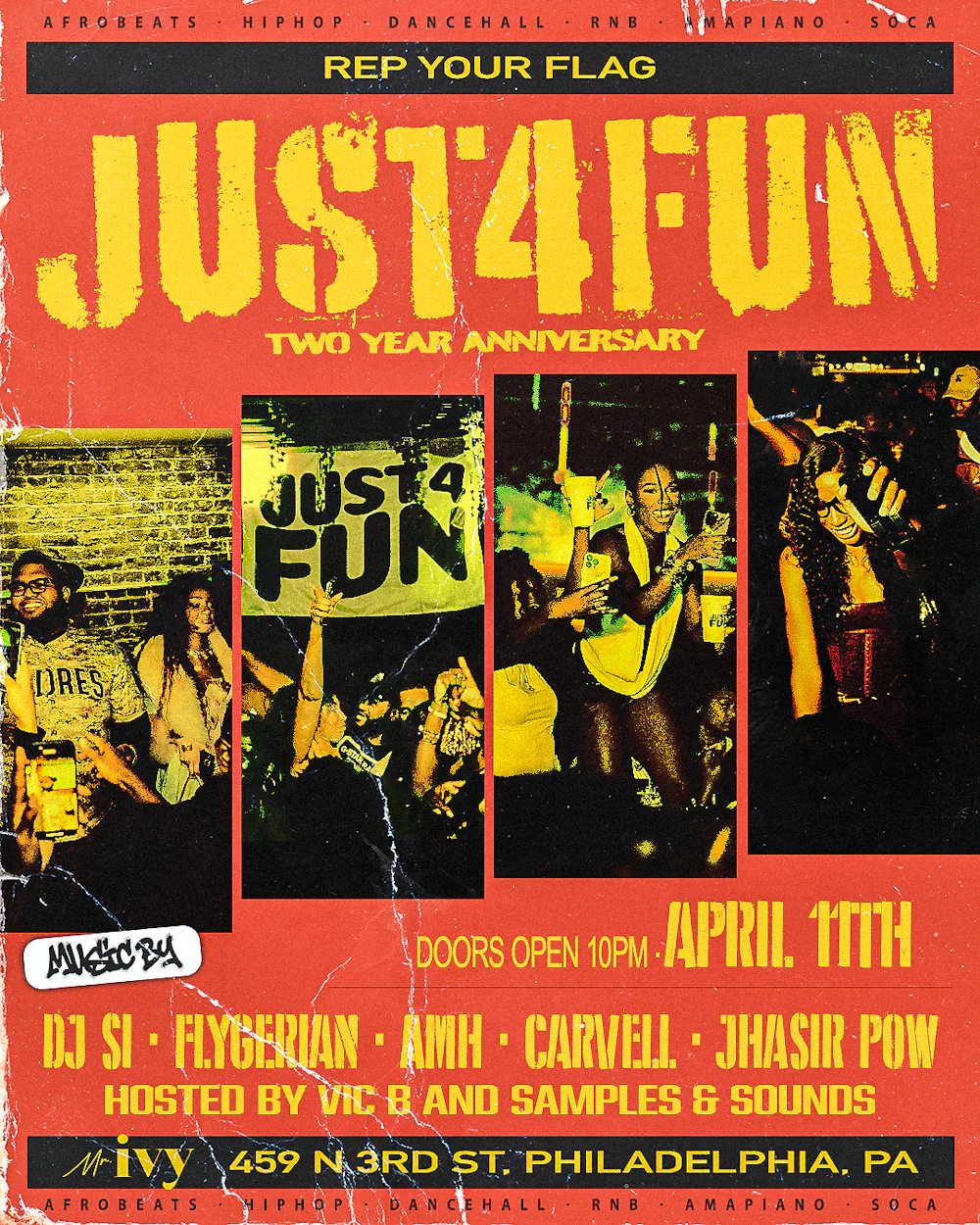 JUST 4 FUN x Mr. Ivy Saturday Night