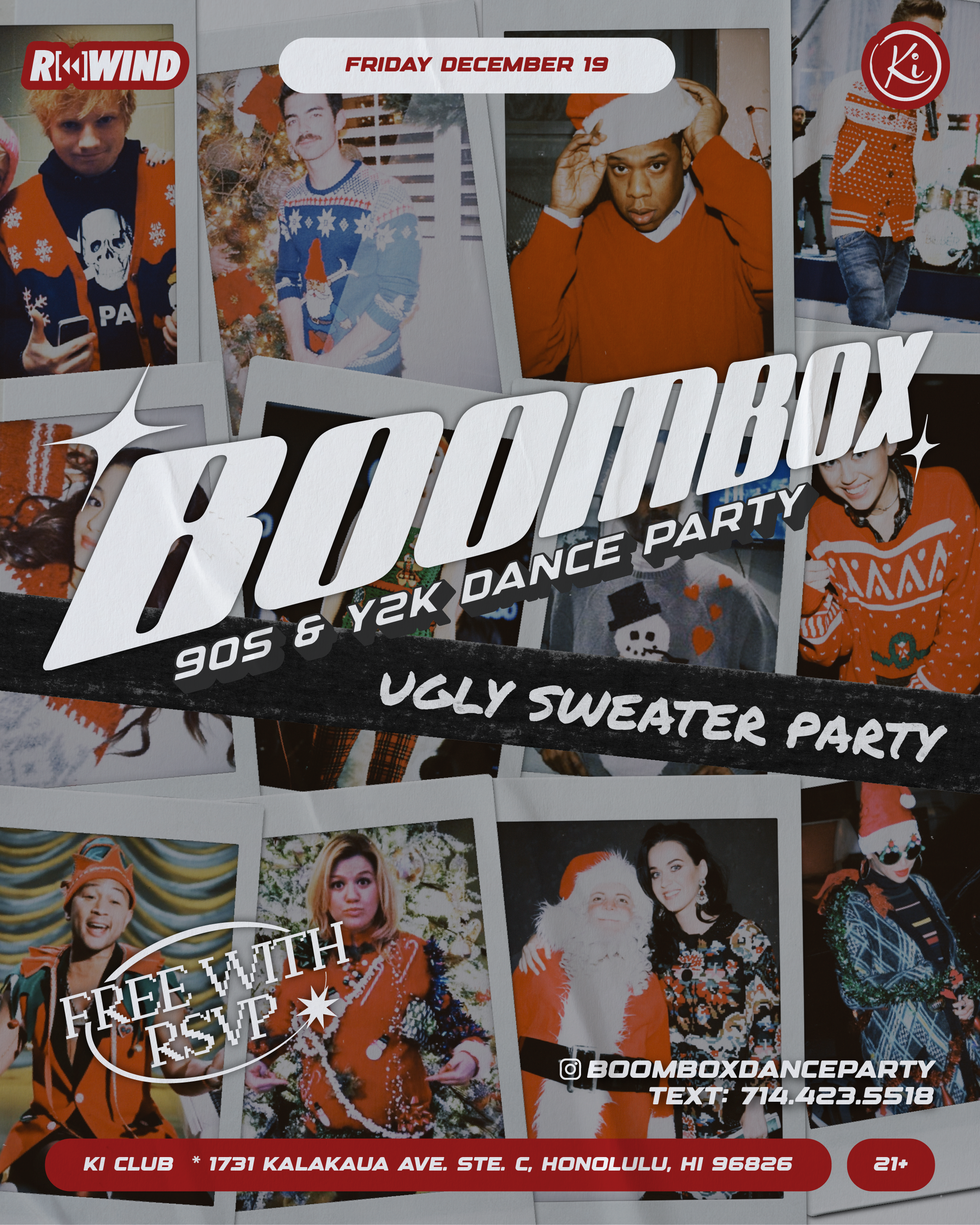 BOOMBOX: UGLY XMAS SWEATER PARTY | Ki Club Hawaii