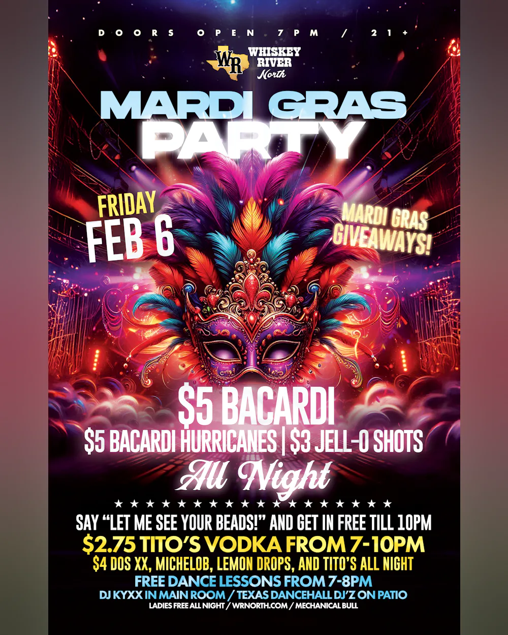 Friday - Mardi Gras Party