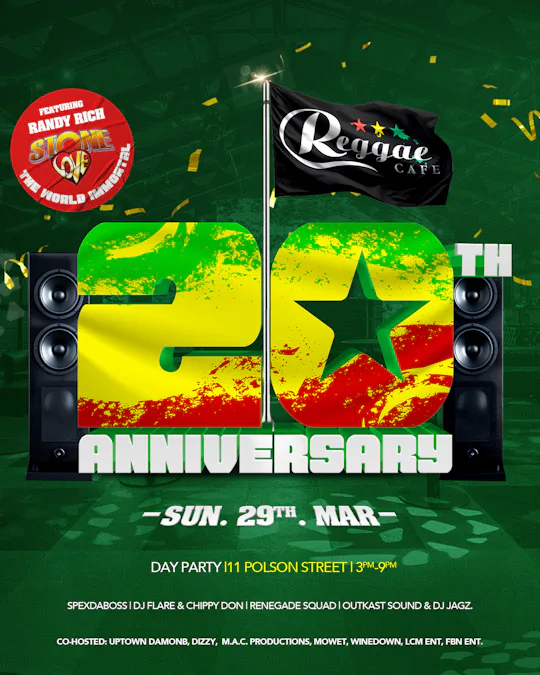 Reggae Cafe Ft. STONELOVE (Day Party)