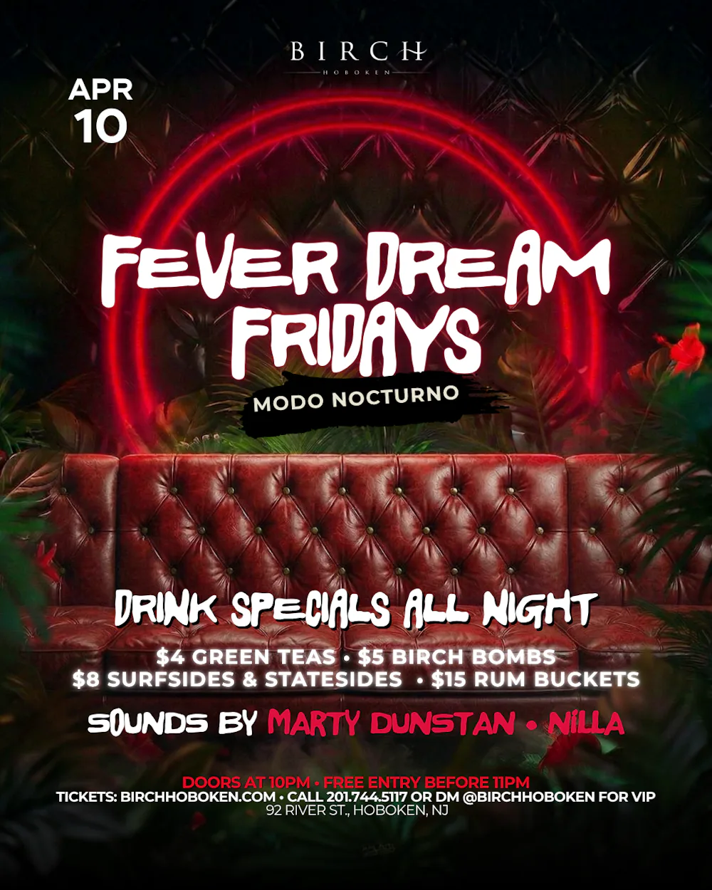 FEVER DREAM FRIDAYS: MODO NOCTURNO