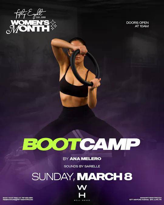 SUNDAY 3/08 | BOOTCAMP WITH ANA MELERO | SOUNDS BY SARIELLE