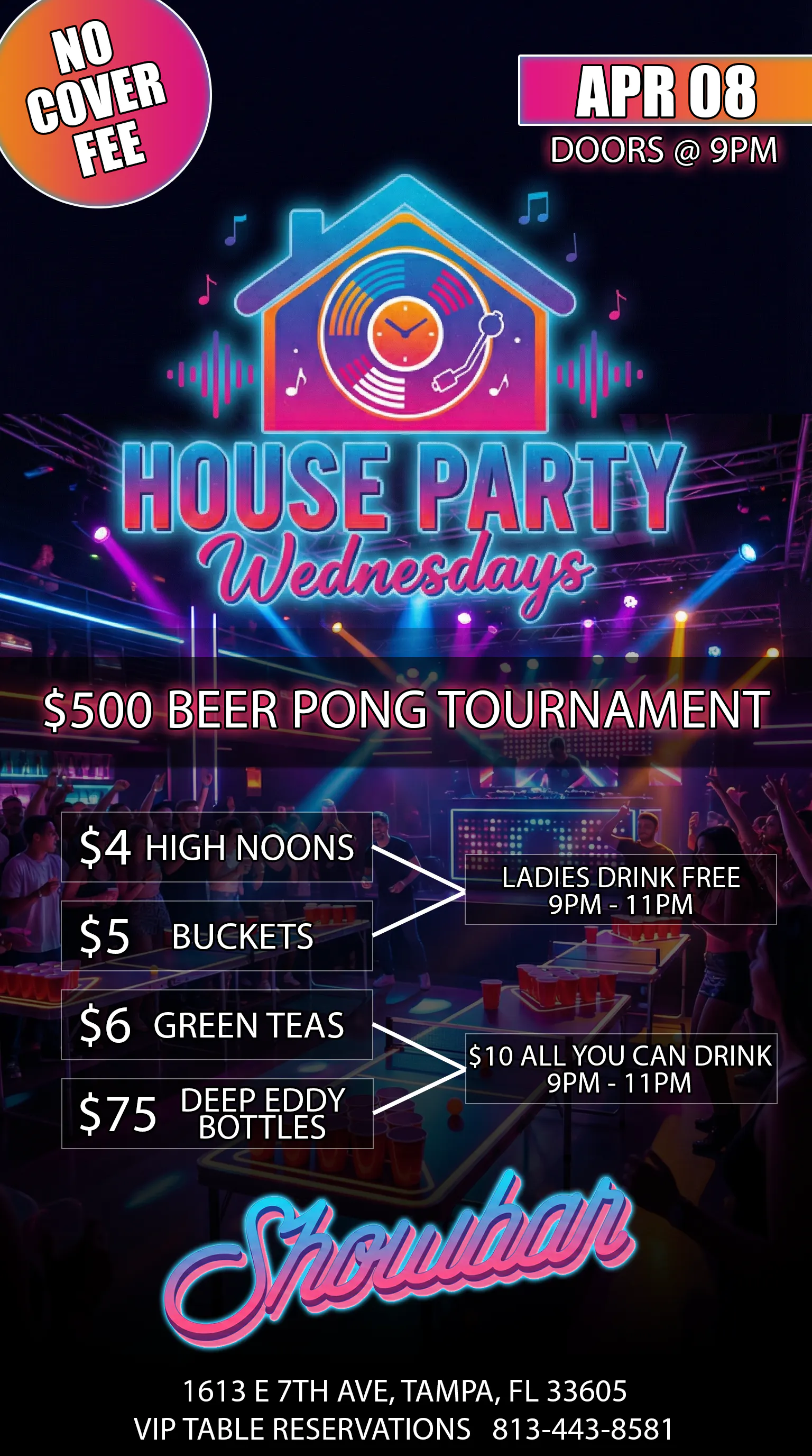 House Party Wednesdays: $500 Beer Pong Tournament - 4/8/26