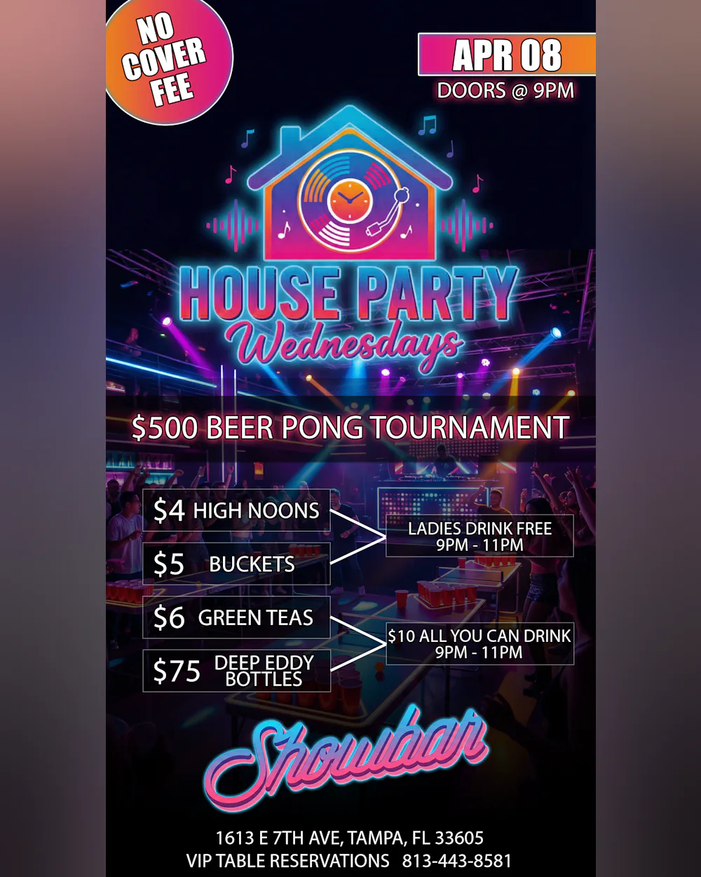 House Party Wednesdays: $500 Beer Pong Tournament - 4/8/26
