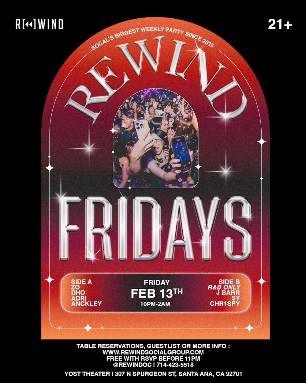 VALENTINES EDITION • REWIND FRIDAYS • ZO | Yost Theater
