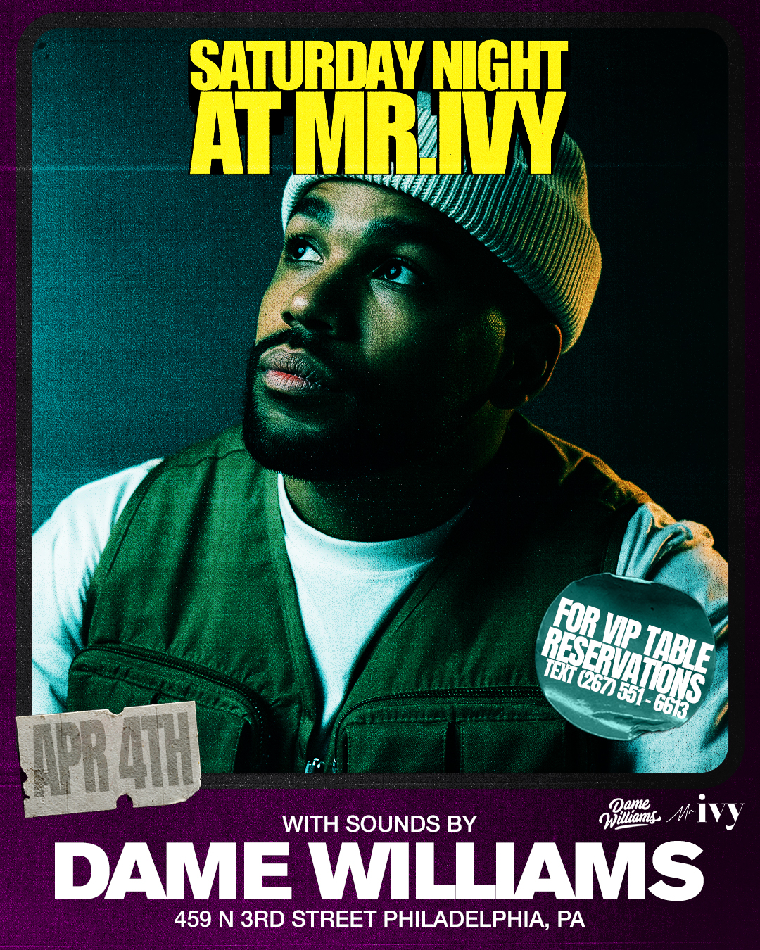 Dame Williams x Mr. Ivy Saturday Night