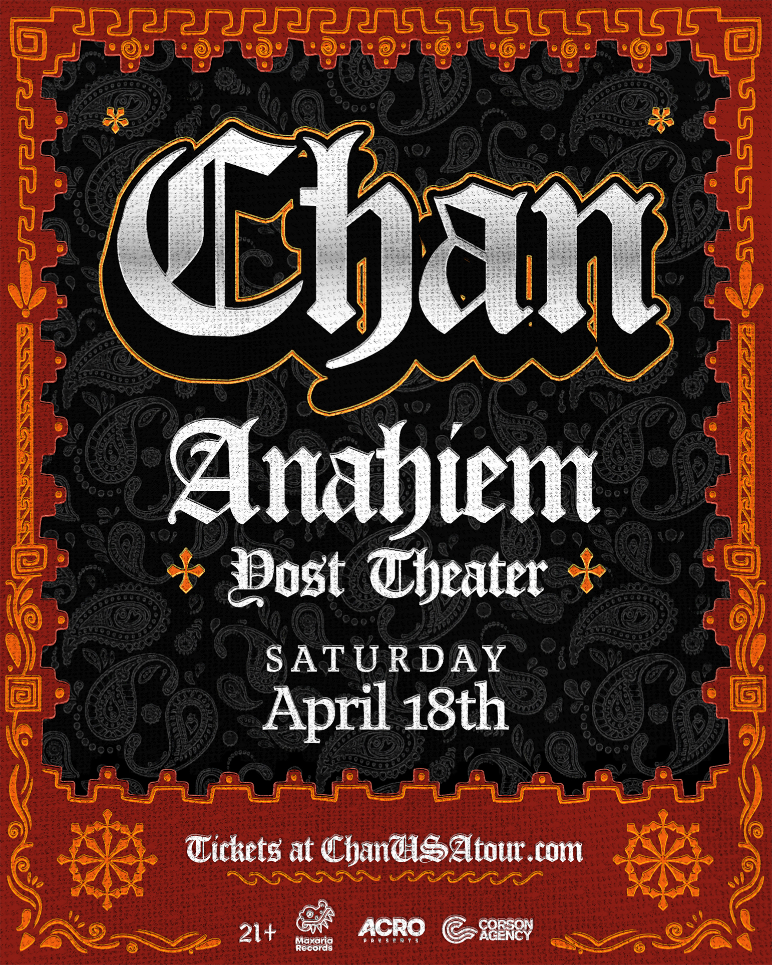 CHAN | USA TOUR | Anaheim